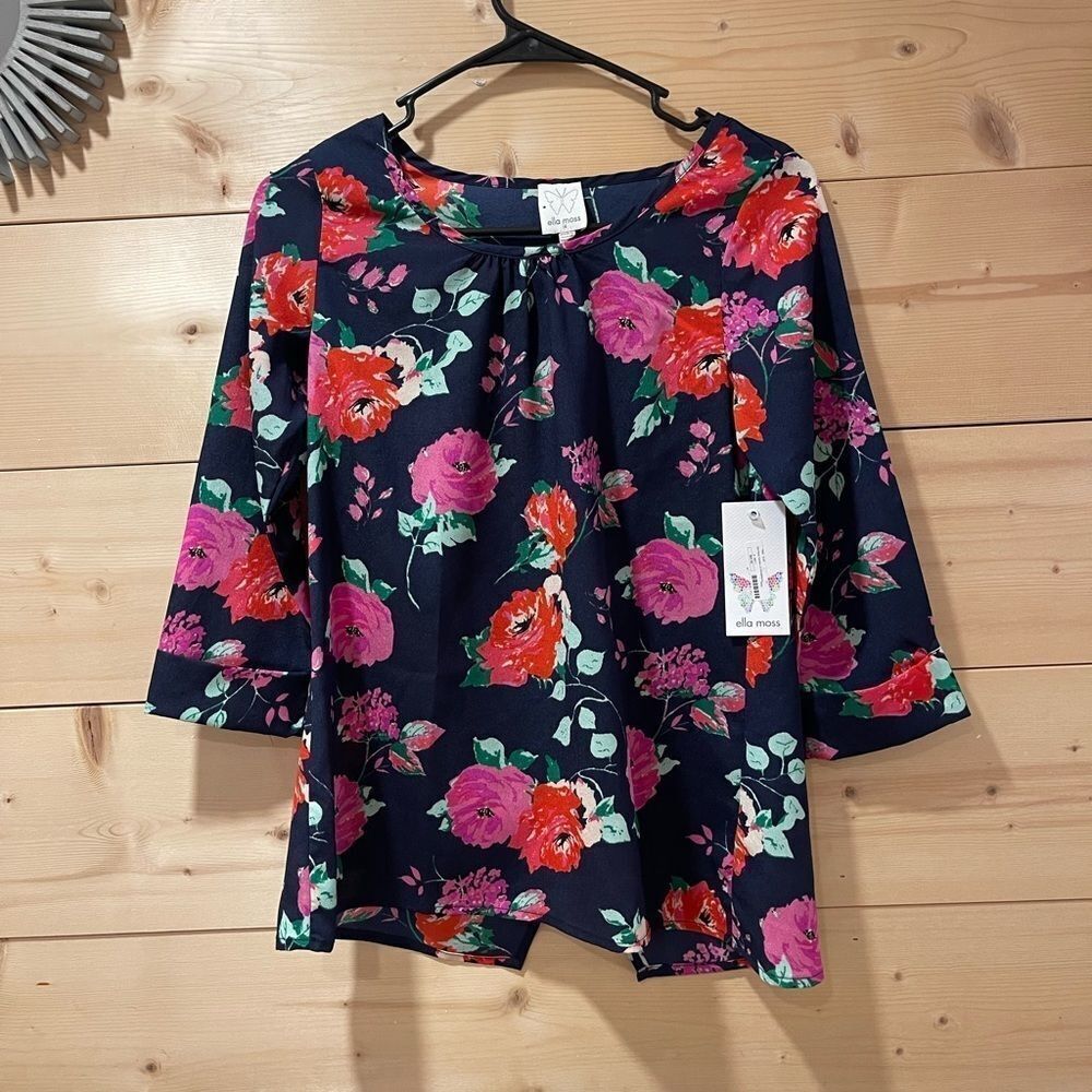 Ella Moss Girls Scoop Neck Blouse Sz 14